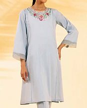 Nishat Lavender Grey Cambric Suit (2 pcs)- Pakistani Lawn Dress