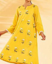 Nishat Yellow Cambric Suit (2 pcs)- Pakistani Lawn Dress