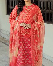 Nishat Deep Carmine Lawn Suit (2 pcs)- Pakistani Lawn Dress