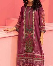 Nishat Light Burgundy Lawn Suit (2 pcs)- Pakistani Lawn Dress