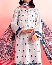 Nishat White Lawn Suit- Pakistani Designer Lawn Suits