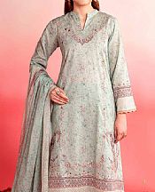 Nishat Pale Mint Lawn Suit- Pakistani Designer Lawn Suits