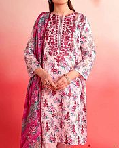 Nishat Pink Lawn Suit- Pakistani Designer Lawn Suits