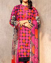 Nishat Magenta Lawn Suit- Pakistani Designer Lawn Suits
