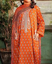 Nishat Orange Lawn Suit- Pakistani Lawn Dress