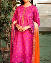 Nishat Magenta Lawn Suit- Pakistani Lawn Dress