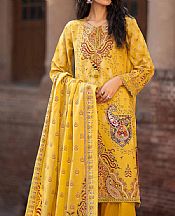Nishat Mustard Lawn Suit- Pakistani Lawn Dress