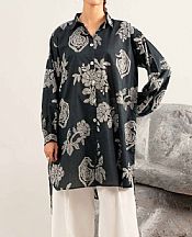 Nishat Black Lawn Suit (2 pcs)- Pakistani Designer Lawn Suits