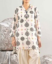 Nishat Off-white Lawn Suit (2 pcs)- Pakistani Lawn Dress