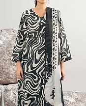 Nishat Black Lawn Suit (2 pcs)- Pakistani Designer Lawn Suits