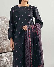 Nishat Black Lawn Suit (2 pcs)- Pakistani Lawn Dress