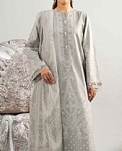 Nishat Pastel Grey Jacquard Suit- Pakistani Lawn Dress