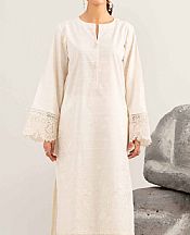 Nishat Cream Lawn Suit (2 pcs)- Pakistani Designer Lawn Suits