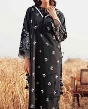 Nishat Black Lawn Suit (2 pcs)- Pakistani Lawn Dress