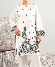 Nishat White Lawn Suit (2 pcs)- Pakistani Lawn Dress