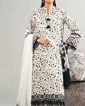 Nishat Off-white Lawn Suit- Pakistani Lawn Dress
