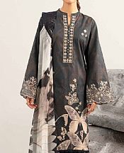 Nishat Charcoal Cambric Suit- Pakistani Designer Lawn Suits
