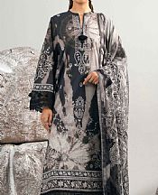 Nishat Grey/Black Cambric Suit- Pakistani Lawn Dress
