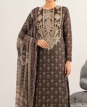 Nishat Brown Lawn Suit- Pakistani Designer Lawn Suits