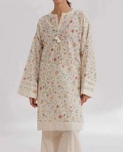 Nishat Off-white Lawn Suit (2 pcs)- Pakistani Designer Lawn Suits