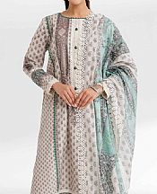 Nishat Off-white Cambric Suit- Pakistani Lawn Dress
