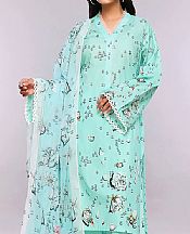 Light Aqua Lawn Suit- Pakistani Lawn Dress