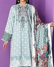 Sky Blue Linen Suit- Pakistani Winter Dress