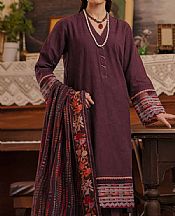 Nishat Byzantium Purple Jacquard Suit- Pakistani Winter Dress