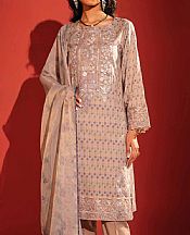 Beige Lawn Suit- Pakistani Designer Lawn Dress