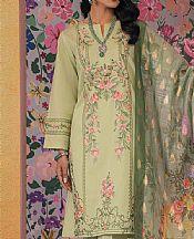 Nishat Tea Green Cambric Suit (2 Pcs)- Pakistani Designer Lawn Suits