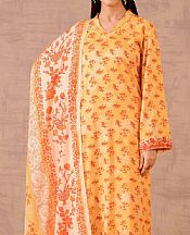 Nishat Mustard Lawn Suit- Pakistani Lawn Dress