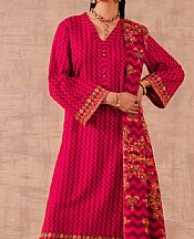 Nishat Magenta Lawn Suit- Pakistani Lawn Dress