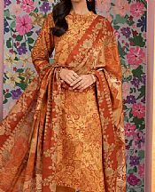 Nishat Orange Lawn Suit- Pakistani Lawn Dress