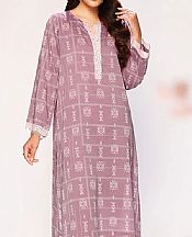 Mauve Lawn Suit (2 Pcs)- Pakistani Designer Lawn Dress