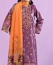 Mauve Lawn Suit (2 Pcs)- Pakistani Lawn Dress