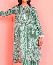 Sea Green Lawn Suit (2 Pcs)- Pakistani Designer Lawn Dress