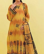 Mustard Lawn Suit- Pakistani Designer Lawn Dress
