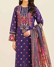 Nishat Purple Lawn Suit- Pakistani Lawn Dress