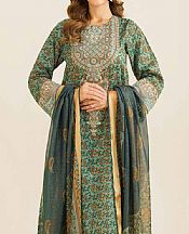 Nishat Summer Green Lawn Suit- Pakistani Lawn Dress