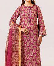 Nishat Magenta Lawn Suit- Pakistani Lawn Dress