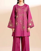 Nishat Raspberry Pink Cambric Suit (2 pcs)- Pakistani Lawn Dress