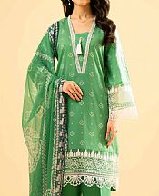 Nishat Green Lawn Suit (2 pcs)- Pakistani Lawn Dress