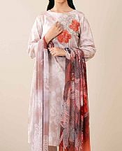 Nishat Dusty Pink Lawn Suit (2 pcs)- Pakistani Lawn Dress