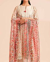 Nishat Ivory Lawn Suit (2 pcs)- Pakistani Lawn Dress
