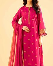 Nishat Dark Hot Pink Lawn Suit (2 pcs)- Pakistani Designer Lawn Suits
