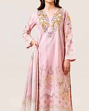 Nishat Light Pink Lawn Suit- Pakistani Designer Lawn Suits