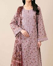 Nishat Light Mauve Lawn Suit- Pakistani Lawn Dress