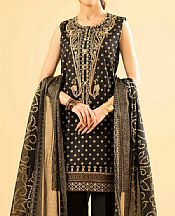 Nishat Black Lawn Suit- Pakistani Lawn Dress
