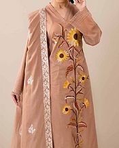 Nishat Pinkish Tan Lawn Suit- Pakistani Designer Lawn Suits