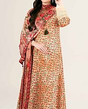 Nishat Ivory Lawn Suit- Pakistani Designer Lawn Suits